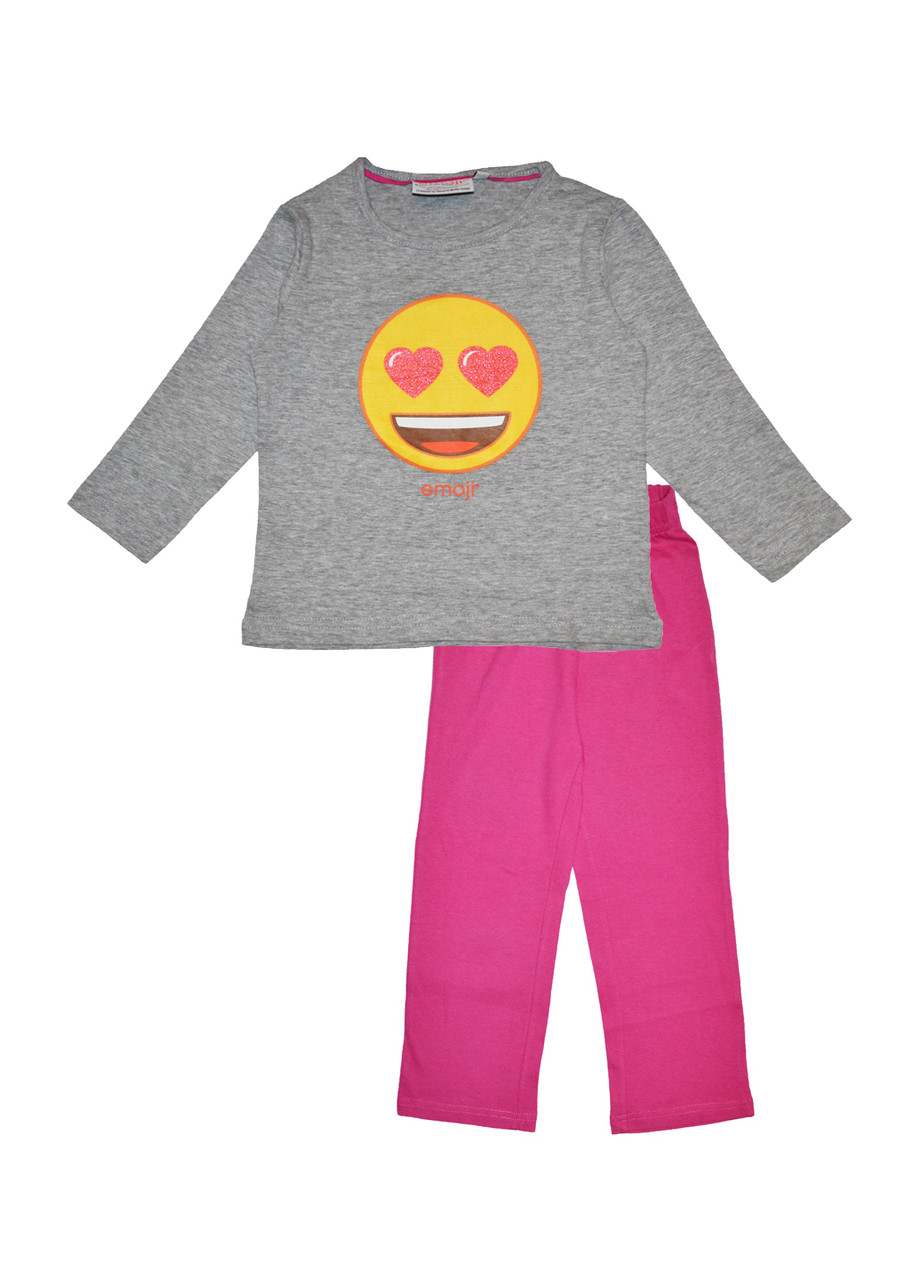 

Пижама девочкам 92/98 см принт Смайлик