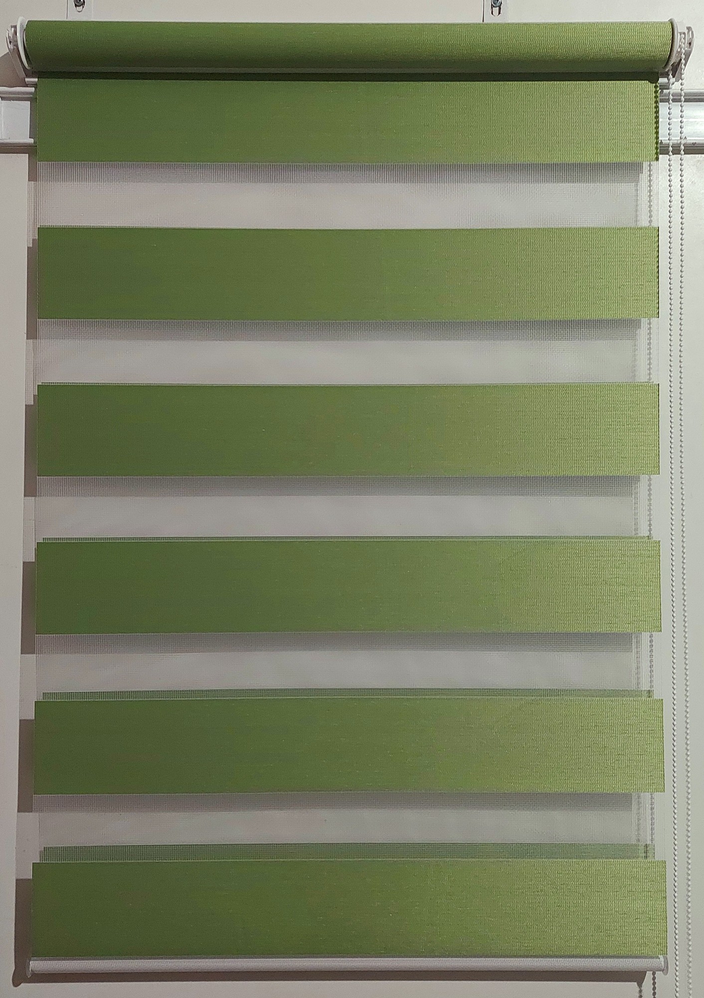 

Рулонная штора Miranda День-ночь Z-082 67,5*130 см Зелёный