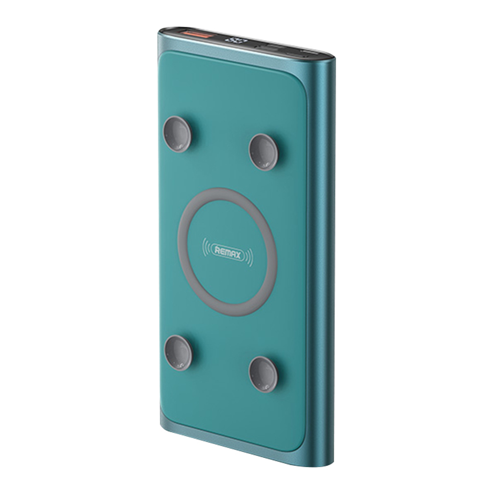 

Портативная батарея Power Bank Remax RPP-130 PD 22.5W с функцией беспроводной зарядки QI 15W, Green