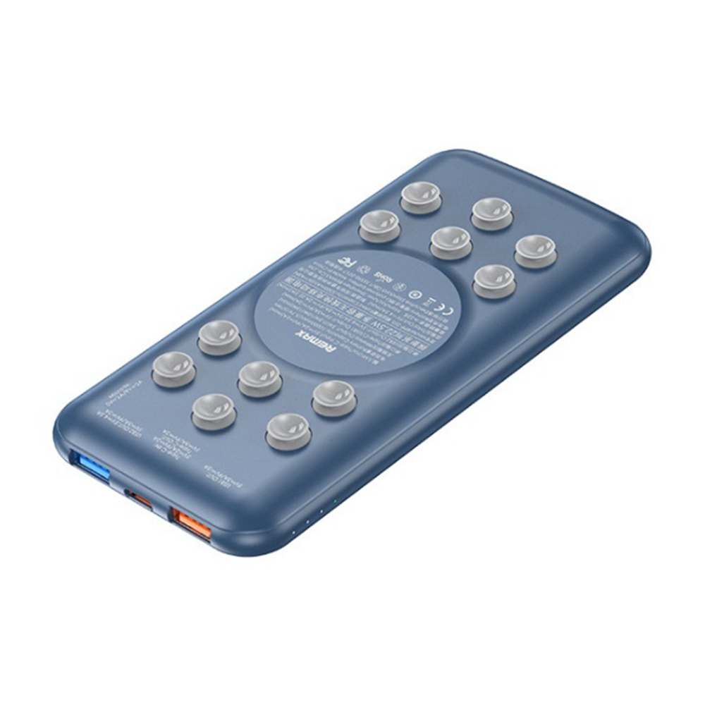 

Портативная батарея Power Bank Remax RPP-203 Tanyl 10000mAh QC 22.5W PD 18W с функцией беспроводной зарядки Qi 15W, Blue