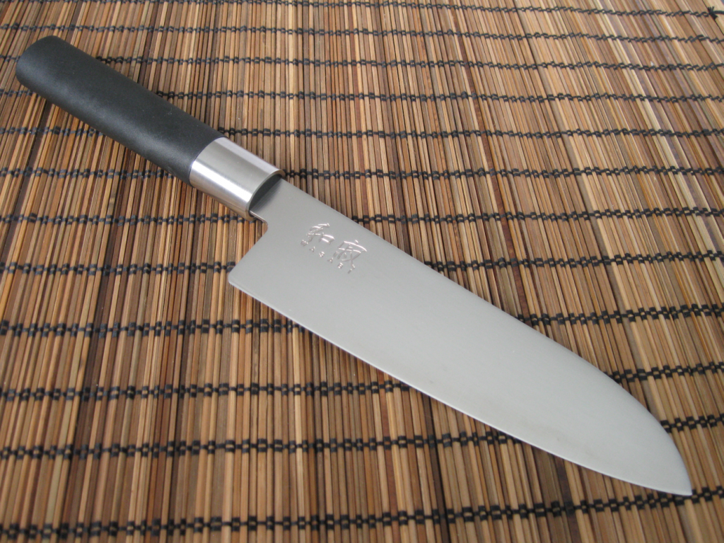 

Нож сантоку кухонный японский KAI Shun Wasabi Santoku 165 мм