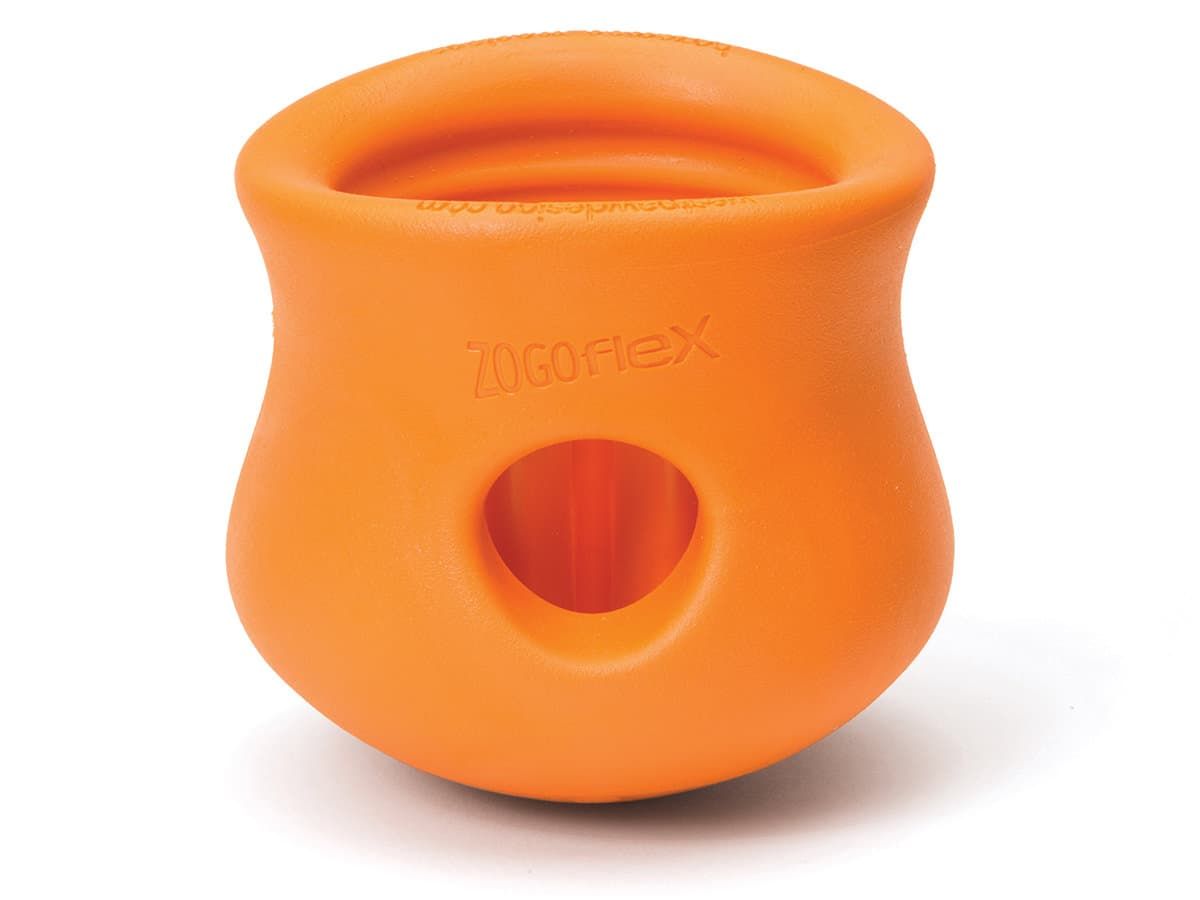 

Игрушка для собак под лакомства West Paw Toppl Small Tangerine 8 см (ZG083TNG)
