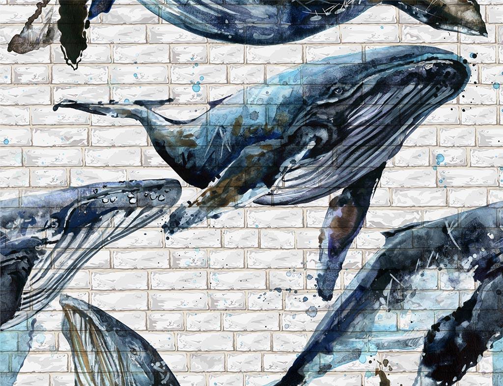 

Картина Арт-Холст Стая китов №29784 (110x80см)