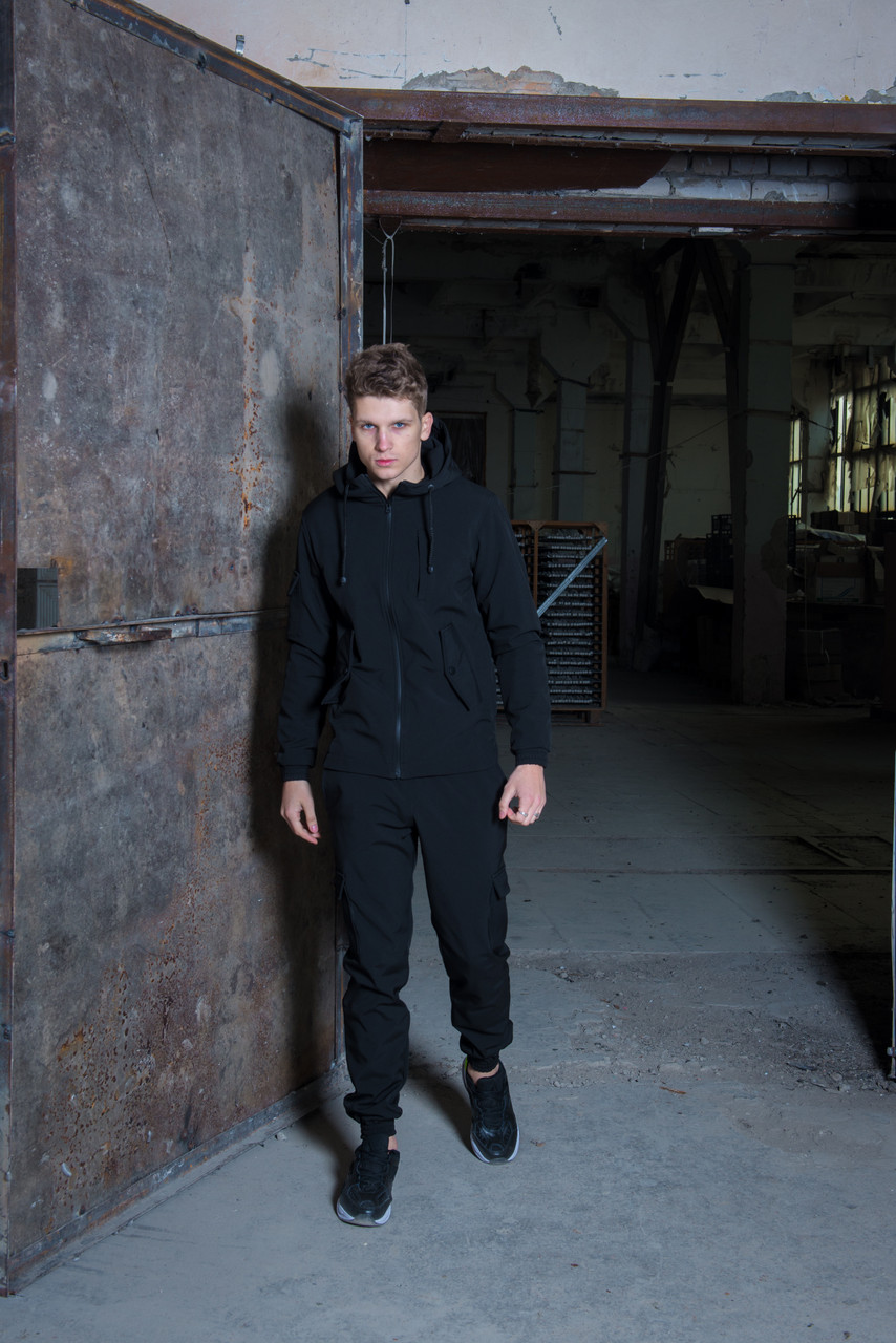 

Мужской костюм черный демисезонный Intruder. Куртка мужская черная, штаны утепленные. Бафф в подарок, Мужской костюм черный демисезонный Intruder. Куртка мужская черная, штаны утепленные. Бафф в подарок S