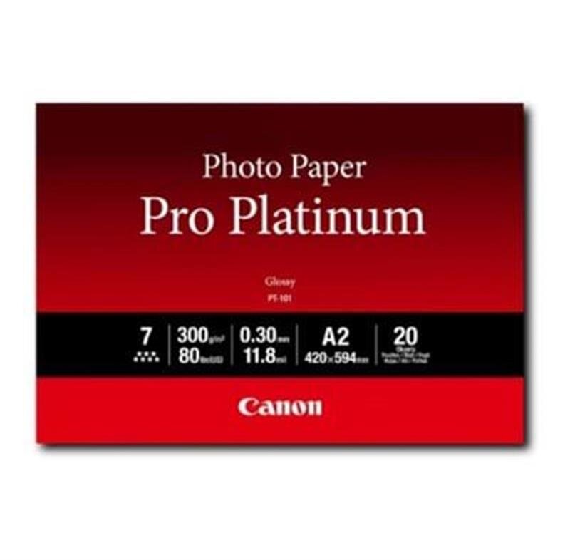 

Бумага Canon A2 Pro Platinum Photo Paper PT-101 A2 20л (2768B067)