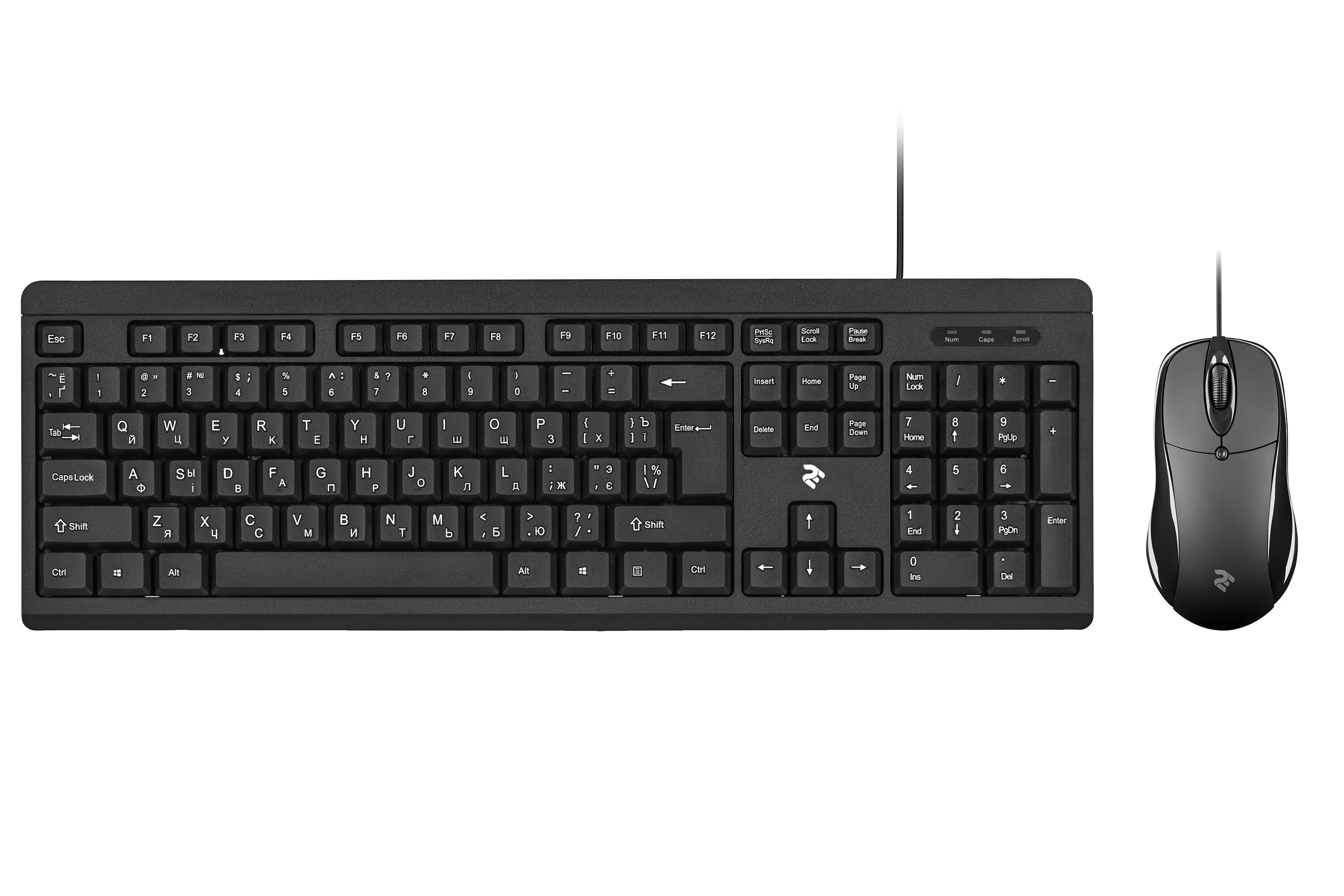 

Проводной комплект 2E MK401 USB Black (2E-MK401UB)