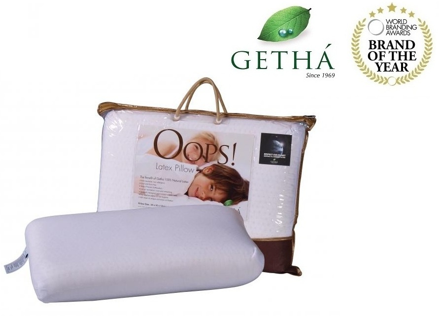 

Подушка классическая Getha Oops из натурального латекса 54х39х13см