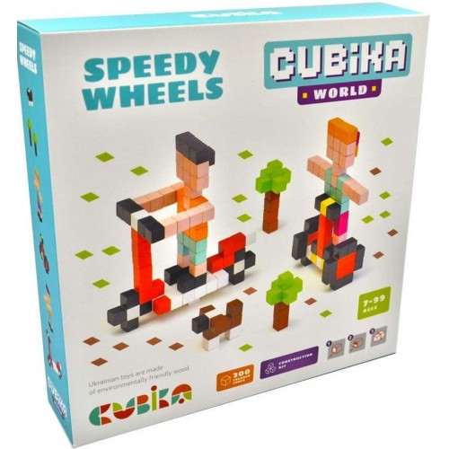 

Деревянный конструктор Cubika World Быстрые колеса (15290)