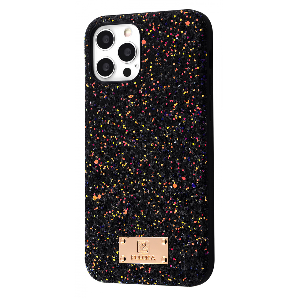 

Чехол с камнями и блёстками PULOKA PULOKA Macaroon iPhone 12/12 Pro black Черный