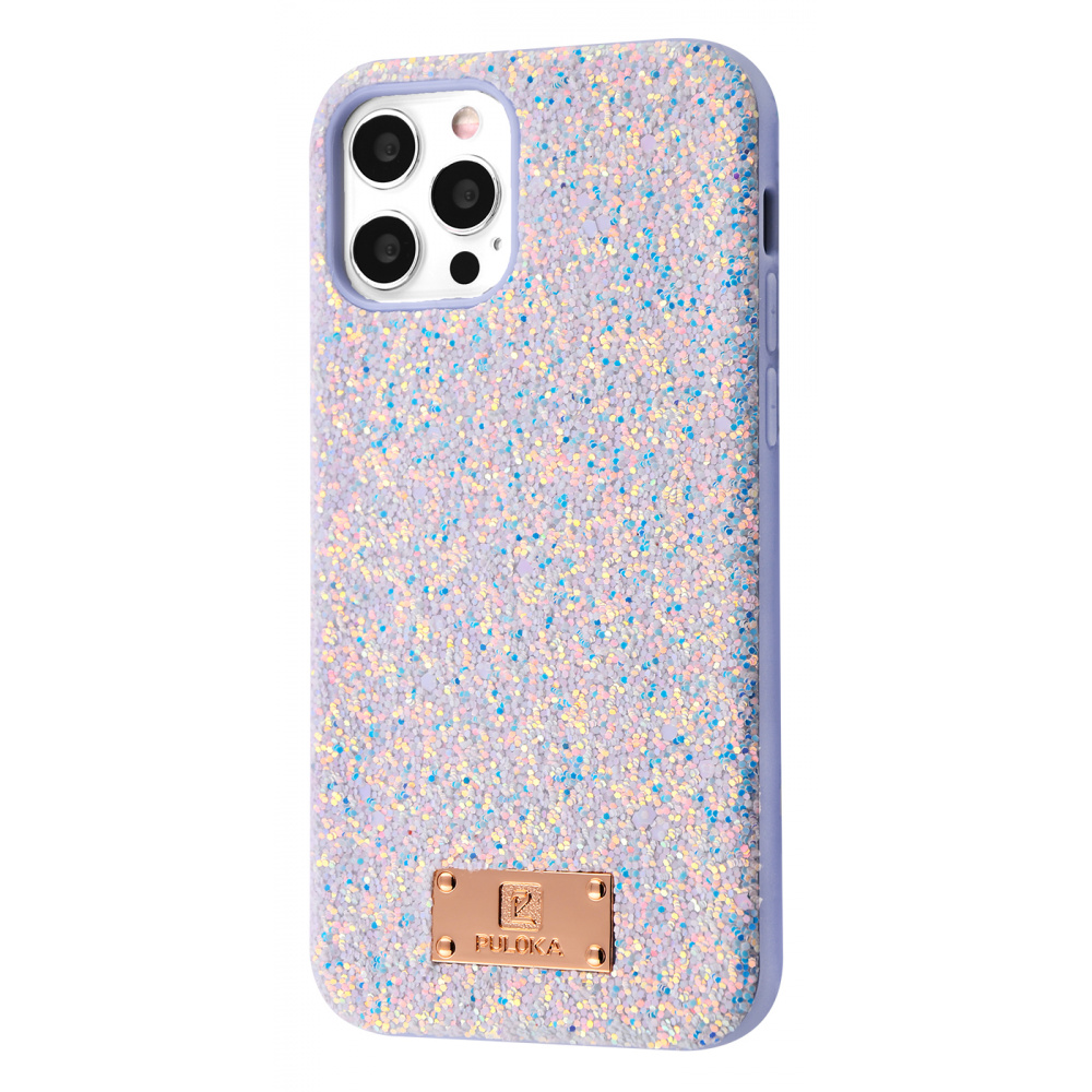

Чехол с камнями и блёстками PULOKA PULOKA Macaroon iPhone 13 Pro light blue Бирюзовый