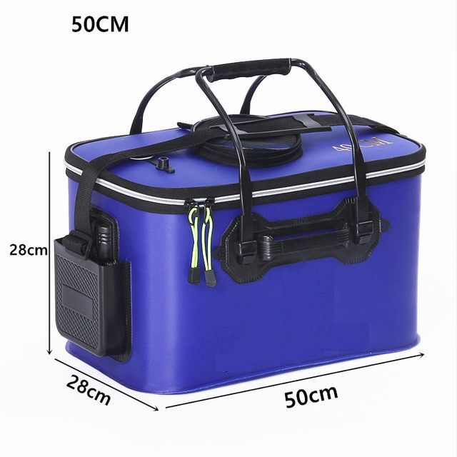 

Сумка для рыбалки Kaida 39л 50x28x28см EVA для рыбы и прикормки складная водонепроницаемая