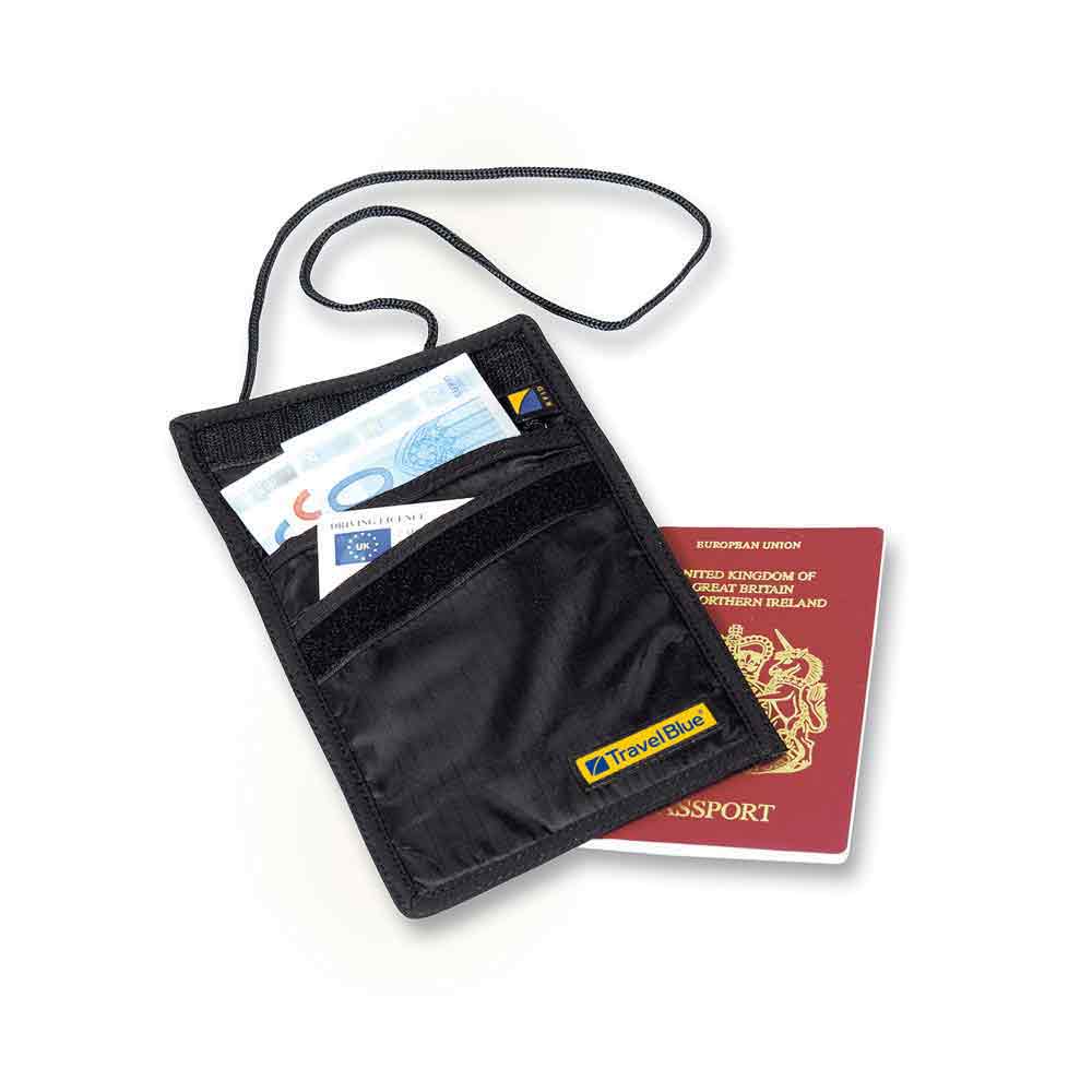 

Дорожный кошелек на шею Travel Blue RFID черный (125)