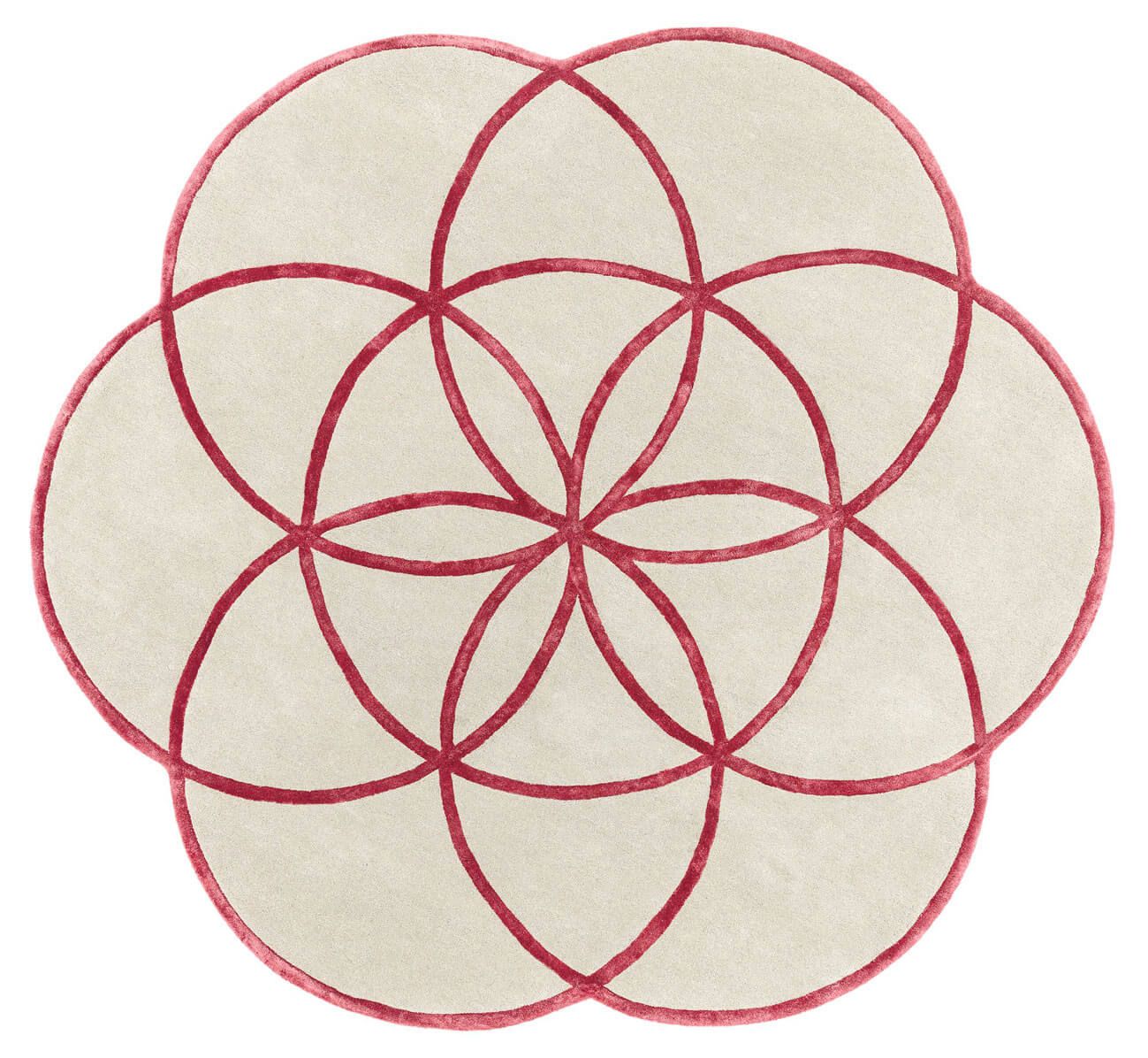 

Ковер Lotus Red 200х200 см Бежевый