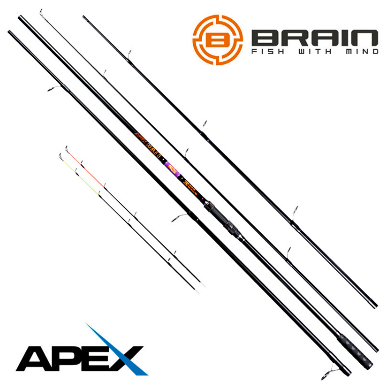 

Удилище Карп фидер Brain Apex Double 3.90 m 4.5 lbs/max 200g