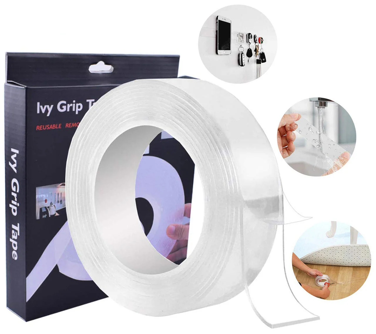 

Многоразовая крепежная лента Ivy Grip Tape 3м