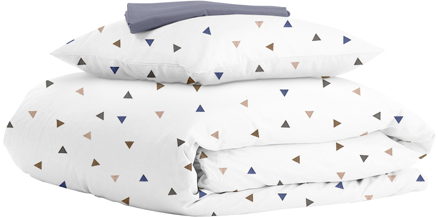 

Комплект полуторного постельного белья Cosas на резинке Delta Color Steel 160x220 см