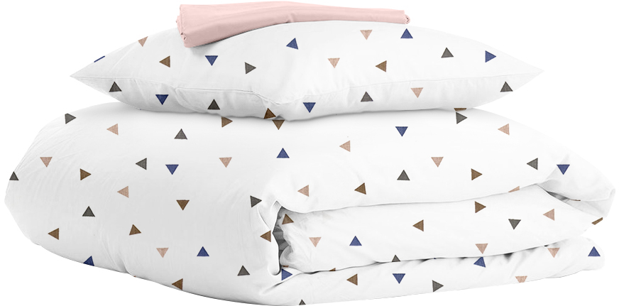 

Комплект семейного постельного белья Cosas Delta Color Rose 2x160x220 см