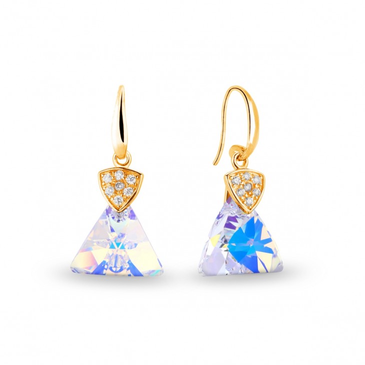 

Серебряные серьги SPARK Triangolo со Swarovski модели KWG6628AB