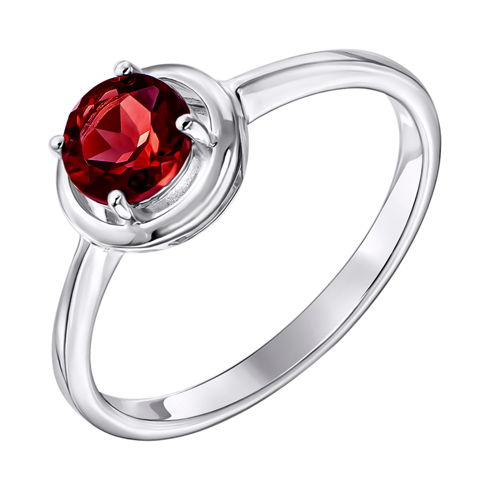 

Серебряное кольцо с гранатом 000131739 16.5 размера