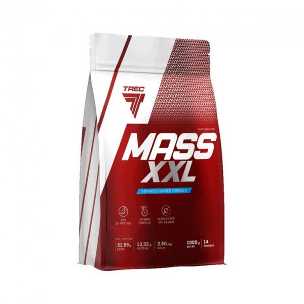 

Гейнер для набора массы Trec Nutrition MASS XXL 3000 грамм Шоколад