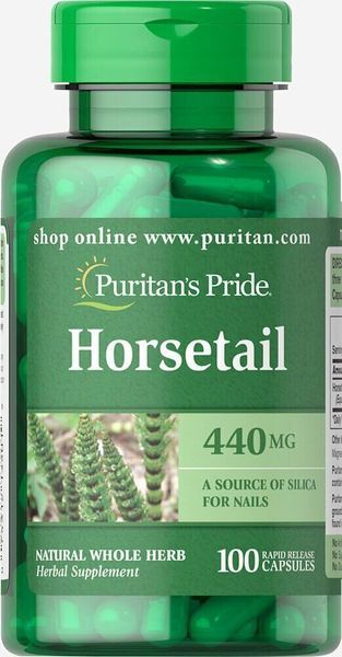 

Экстракт хвоща полевого Puritan's Pride Horsetail 440 mg 100 капсул