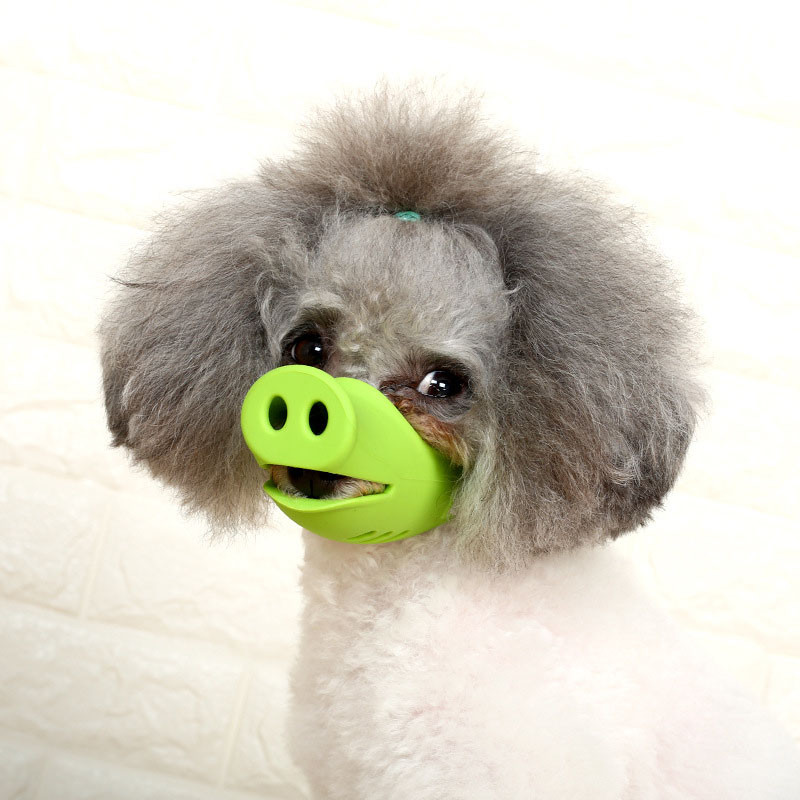 

Амуниция для собак силиконовый намордник Lesko SUPER SD Pets Pig Green M (F_7853-29905)