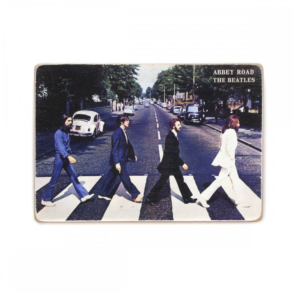 

Деревянный постер Музыка The Beatles. Битлз. Эбби Роуд А1