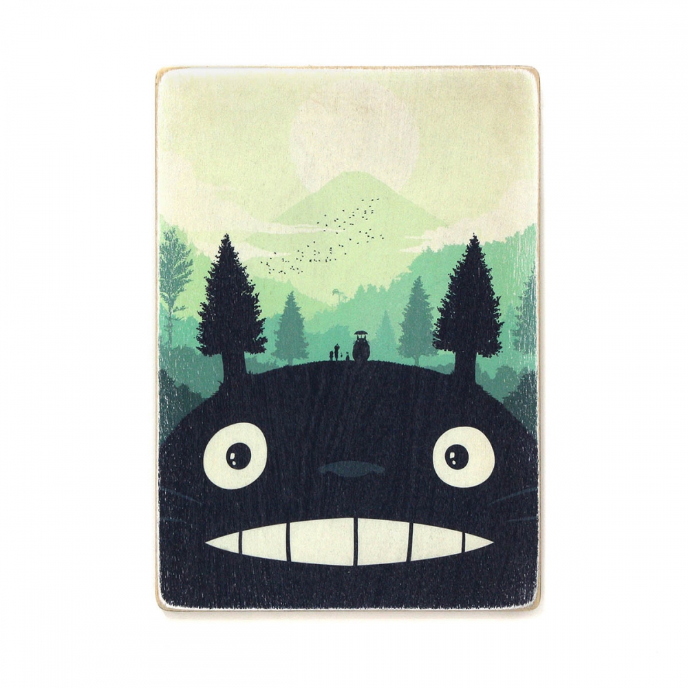 

Деревянный постер Мультфильмы My Neighbor Totoro. Мой сосед Тоторо. Арт А1