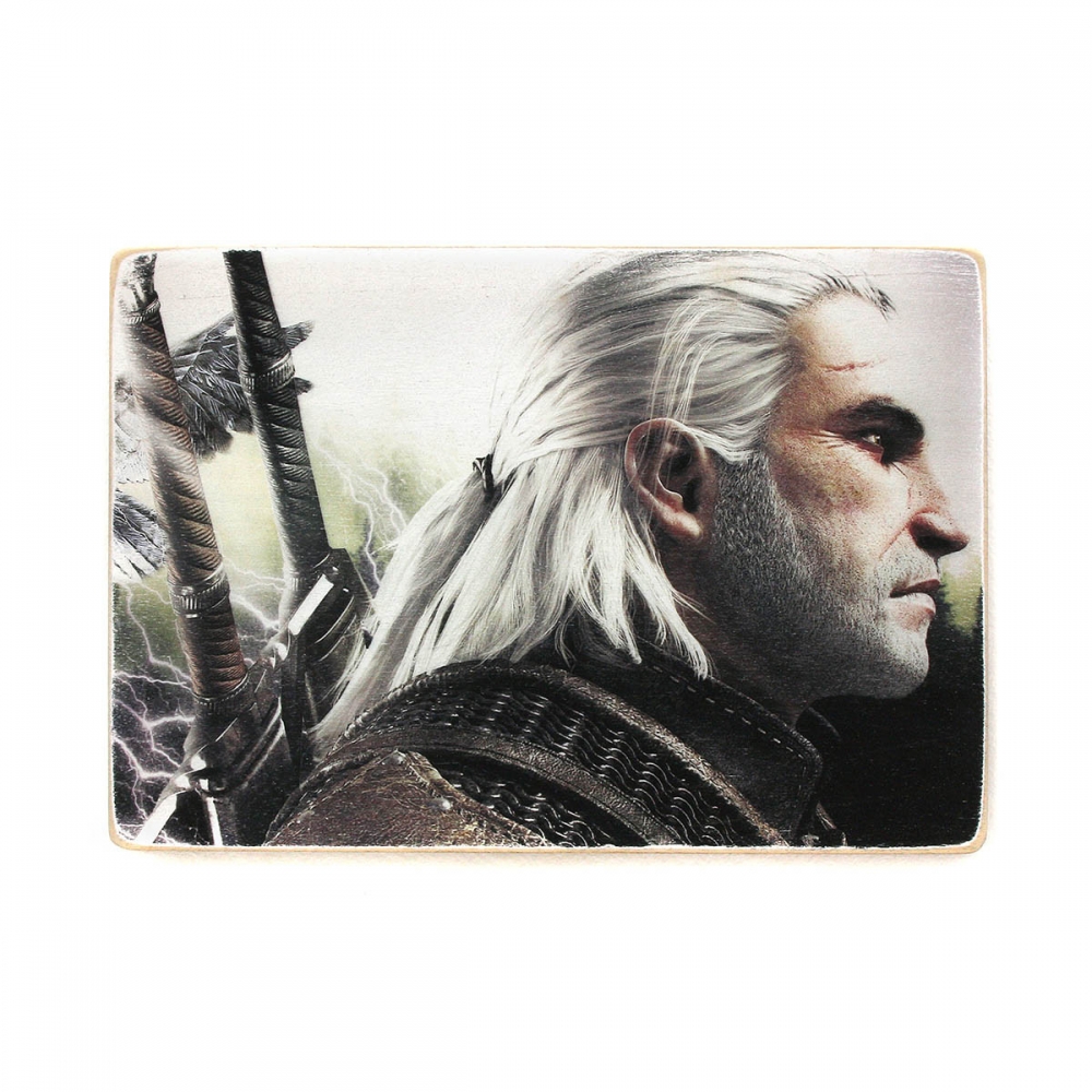 

Деревянный постер Видеоигры Witcher. Ведьмак. Горизонтальный арт А1