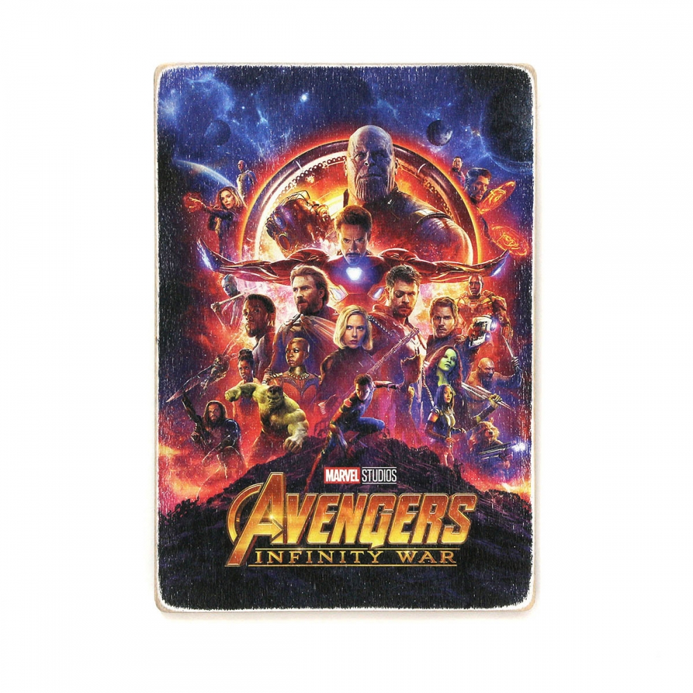 

Деревянный постер Супергерои Avengers. Мстители. Война бесконечности А1