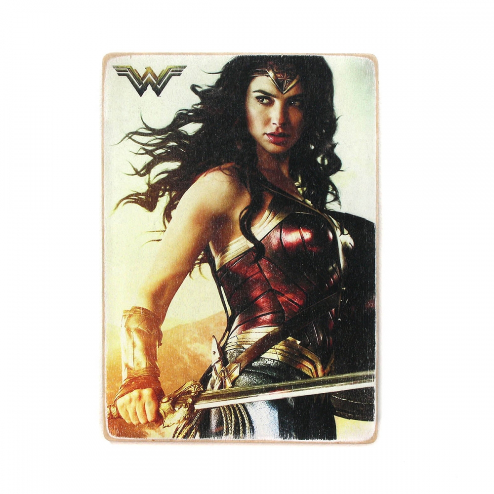 

Деревянный постер Супергерои Wonder Woman. Чудо-женщина с мечом А1