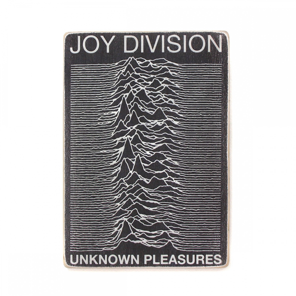 

Деревянный постер Музыка Joy Division. Unknown Pleasures А2