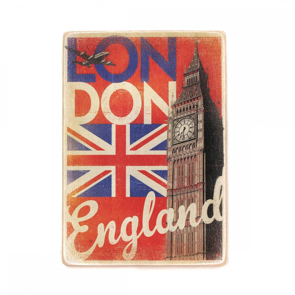 

Деревянный постер Города и страны LONDON England. ЛОНДОН Англия А2