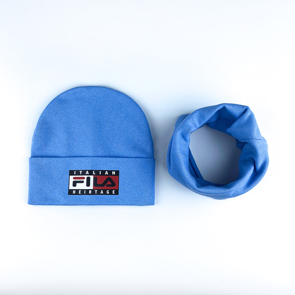 

Комплект Шапка и Хомут Руперт 52-54см 01041 Голубой Talvi