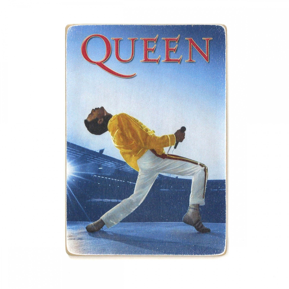 

Деревянный постер Музыка Queen. Квин. Фредди Меркьюри на стадионе А1