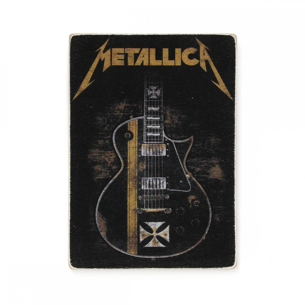 

Деревянный постер Музыка Metallica. Металлика. Гитара А2
