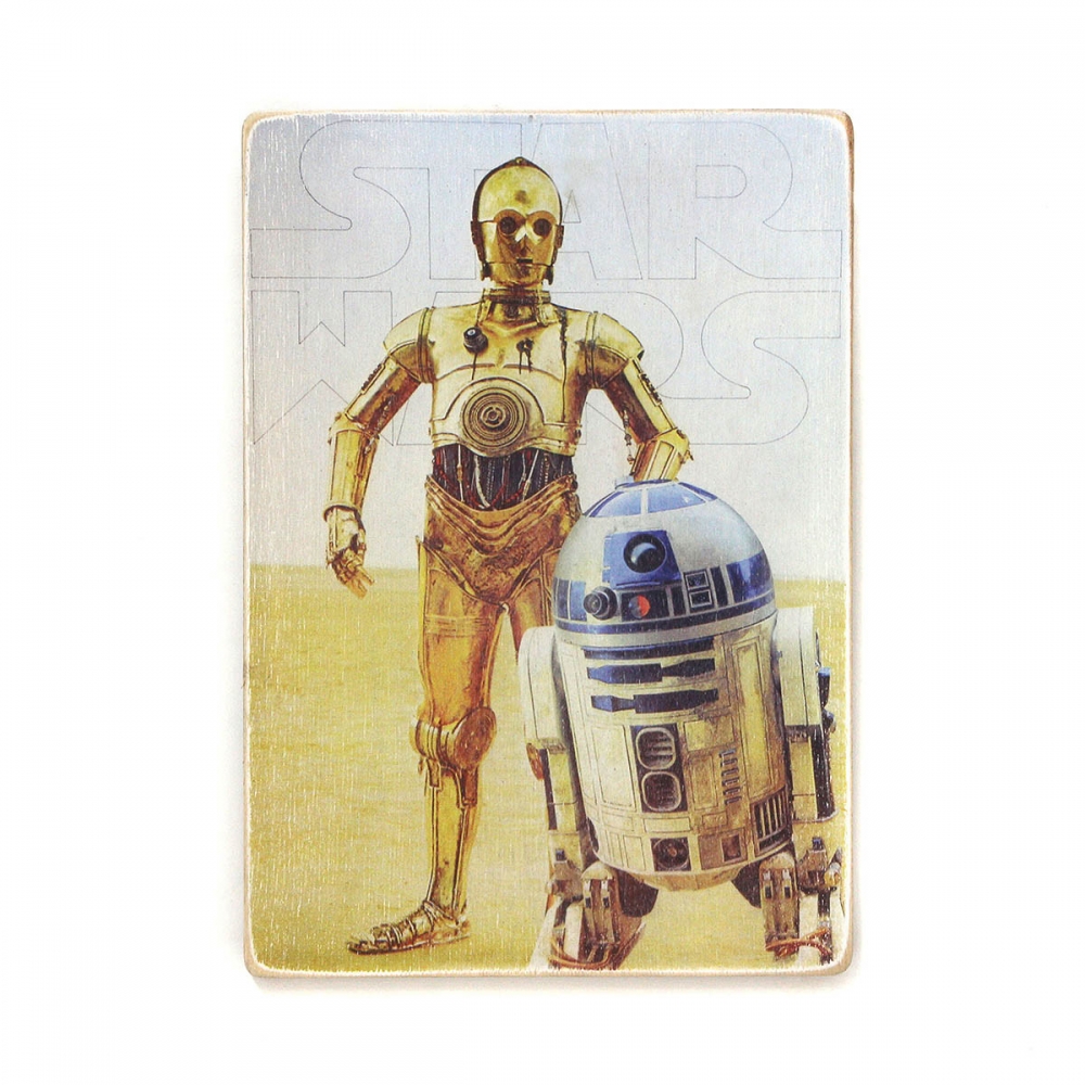 

Деревянный постер Фильмы и сериалы Star Wars. Звёздные войны. Дроиды А1