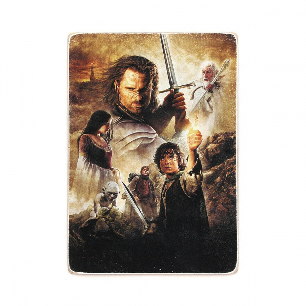

Деревянный постер Фильмы и сериалы The lord of the rings. Властелин колец. Все герои. Вертикальный А2