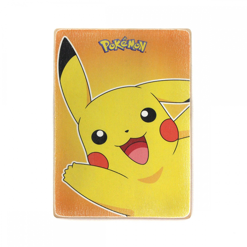 

Деревянный постер Мультфильмы Pikachu. Покемон Пикачу А2