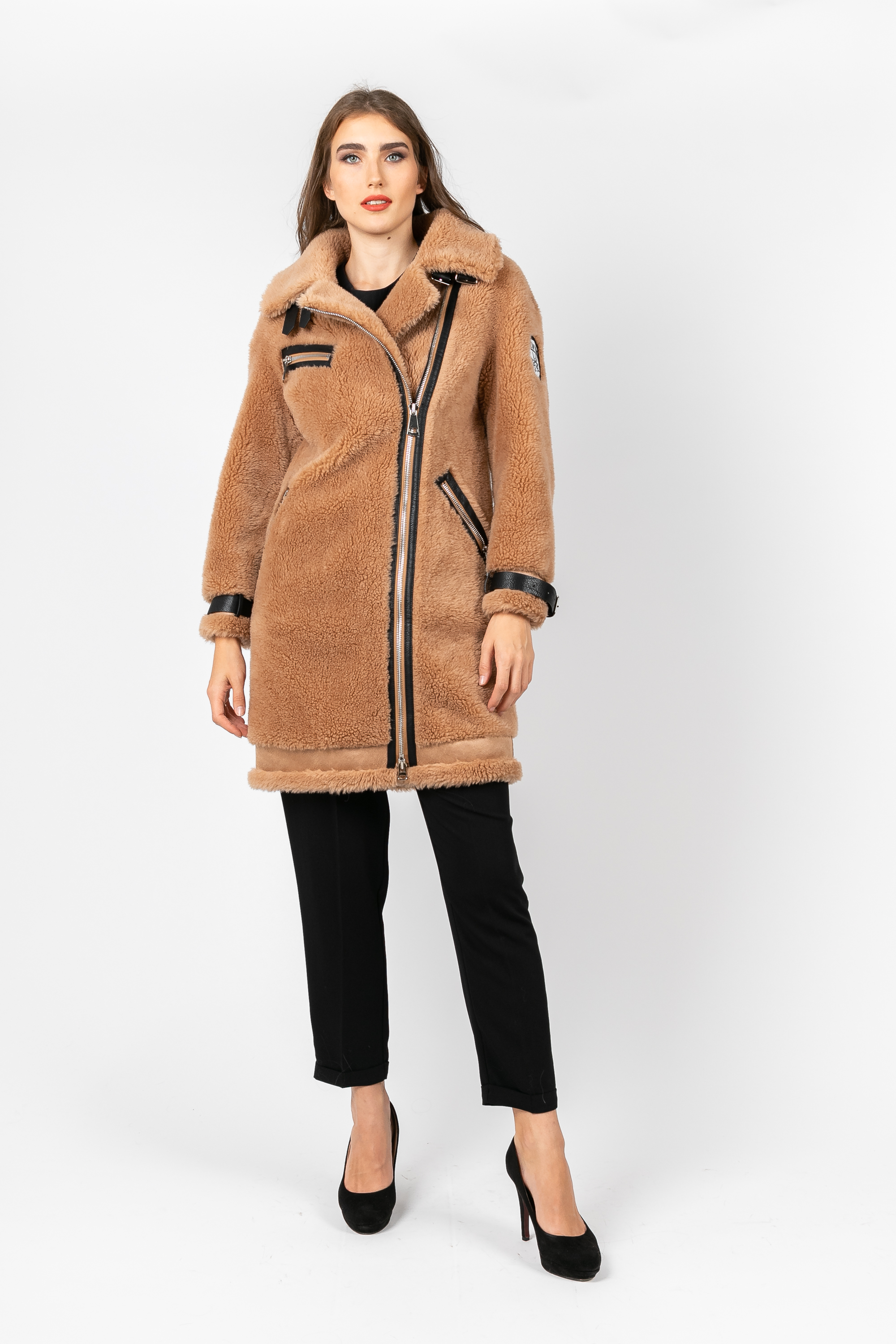 

Длинная шуба PARKA+ 02295 Кемел, Длинная шуба PARKA+ 02295 Кемел 42