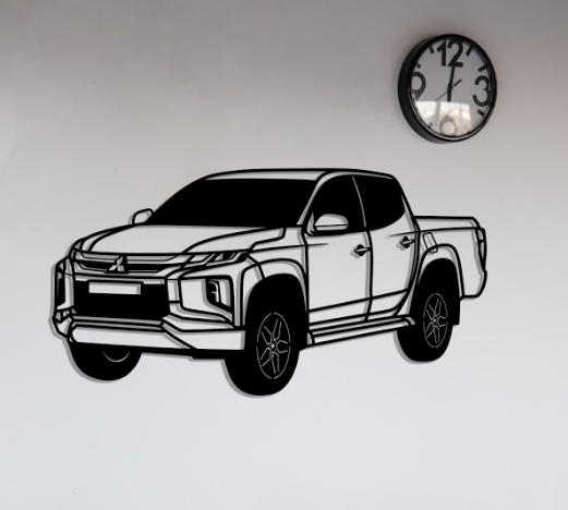 

Деревянная картина - панно Авто/Самолеты/Корабли Mitsubishi L200 70х36 см