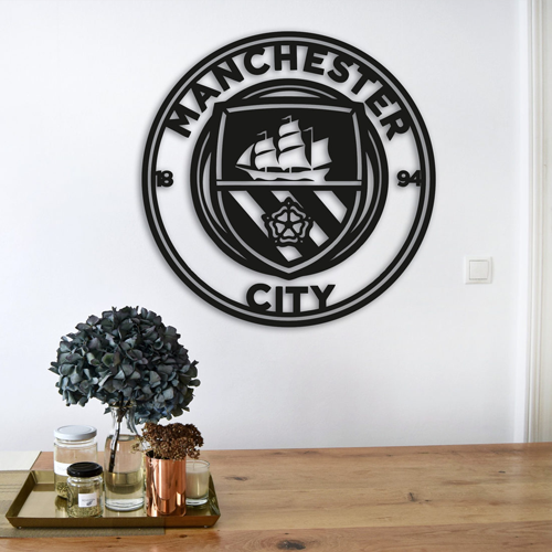 

Деревянная картина - панно Эмблемы Футбольных Клубов Manchester City 70х70 см
