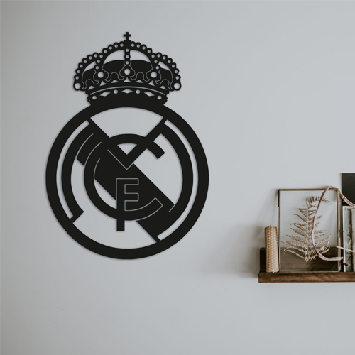 

Деревянная картина - панно Эмблемы Футбольных Клубов Real Madrid 65х90 см