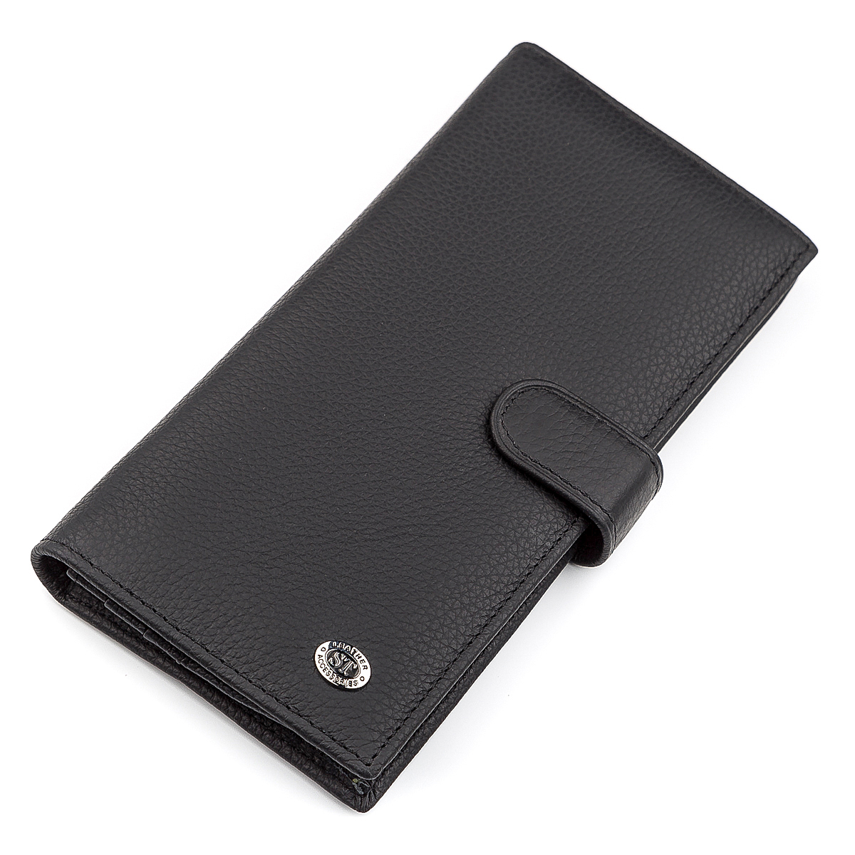 

Мужской купюрник ST Leather 18367 вместительный Черный