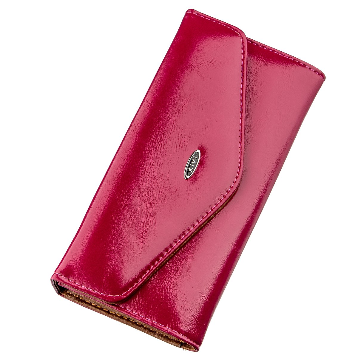

Кошелек женский из гладкой экокожи KIVI 19074 Розовый