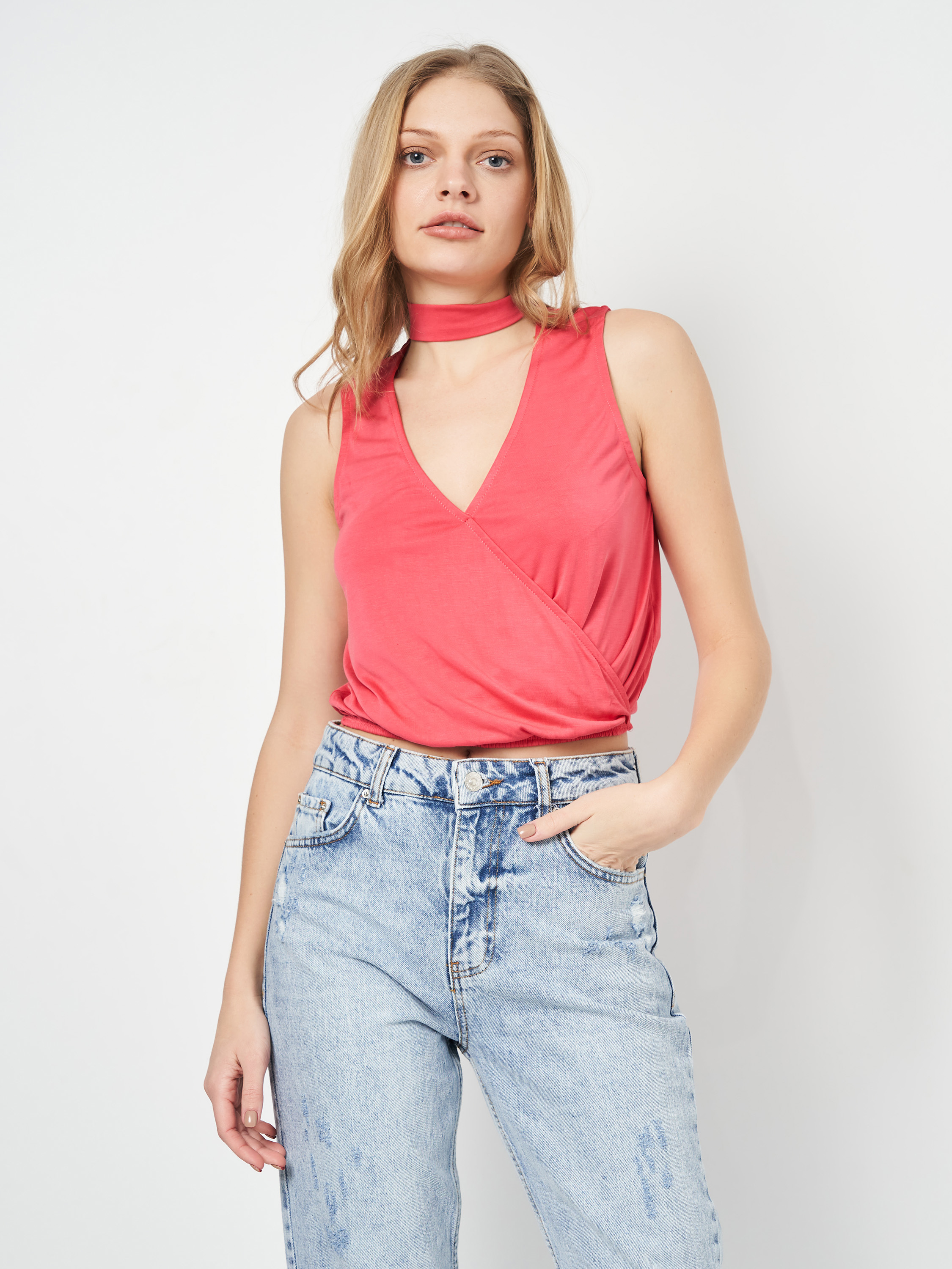 

Топ Bershka 3954/880/967  Малиновый, Топ Bershka 3954/880/967 M Малиновый