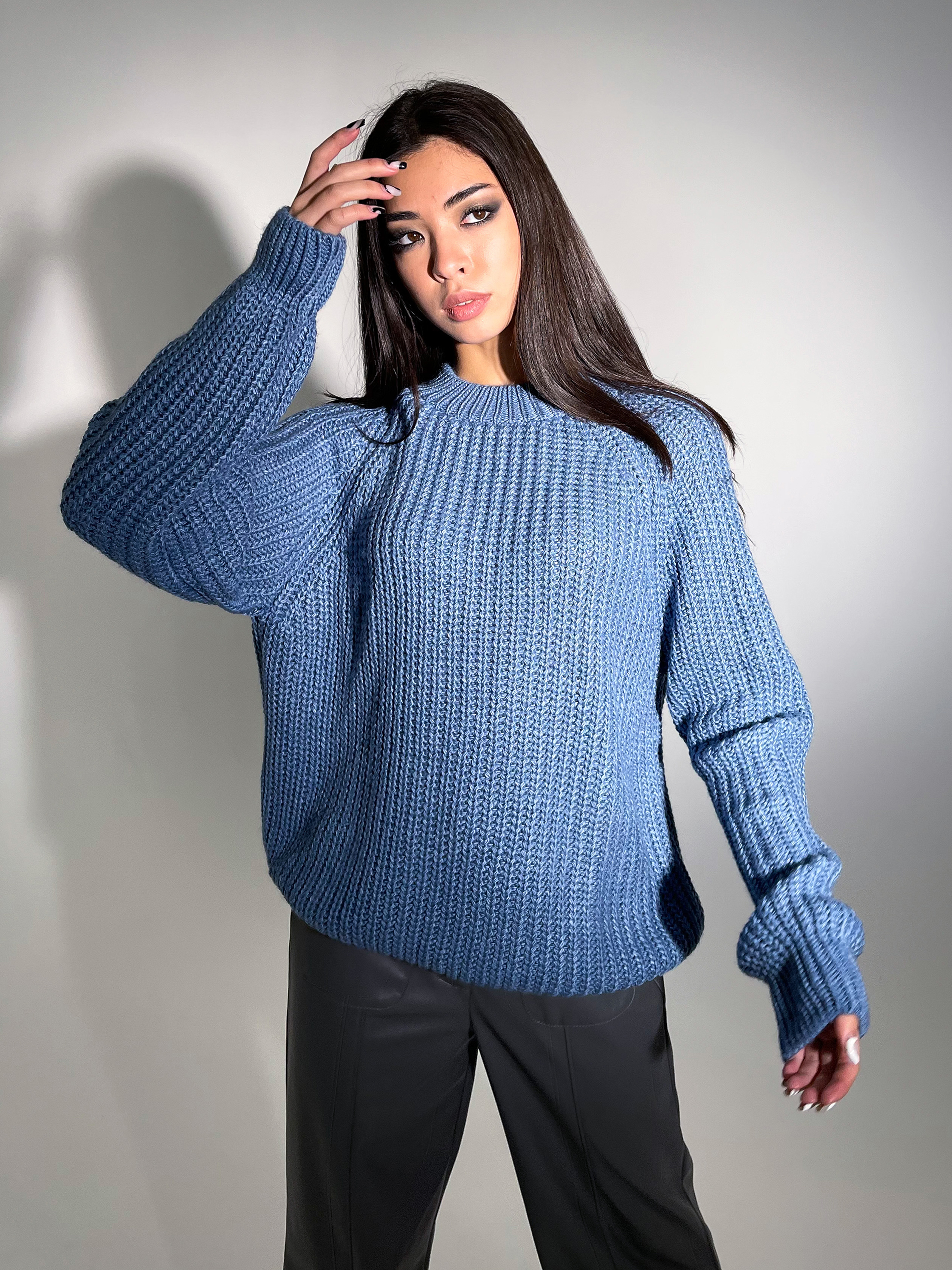 

Джемпер GrandUA Лайт GR4644 - Джинсовый, Джемпер GrandUA Лайт GR4644 42-46 Джинсовый