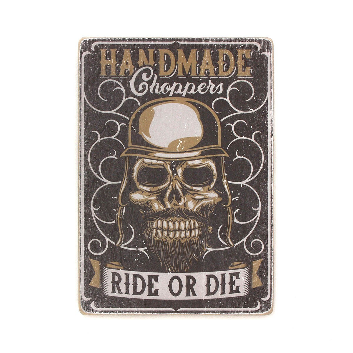 

Деревянный постер Wood Posters "Handmade choppers. Ride or die" (A1 формат, фанера)