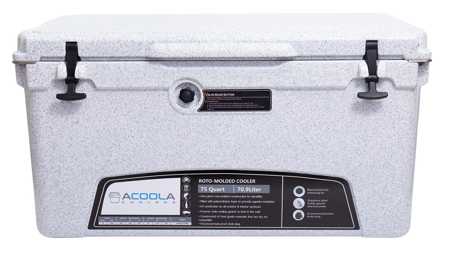 

Термоконтейнер ACOOLA 71л белый (75QTGR)