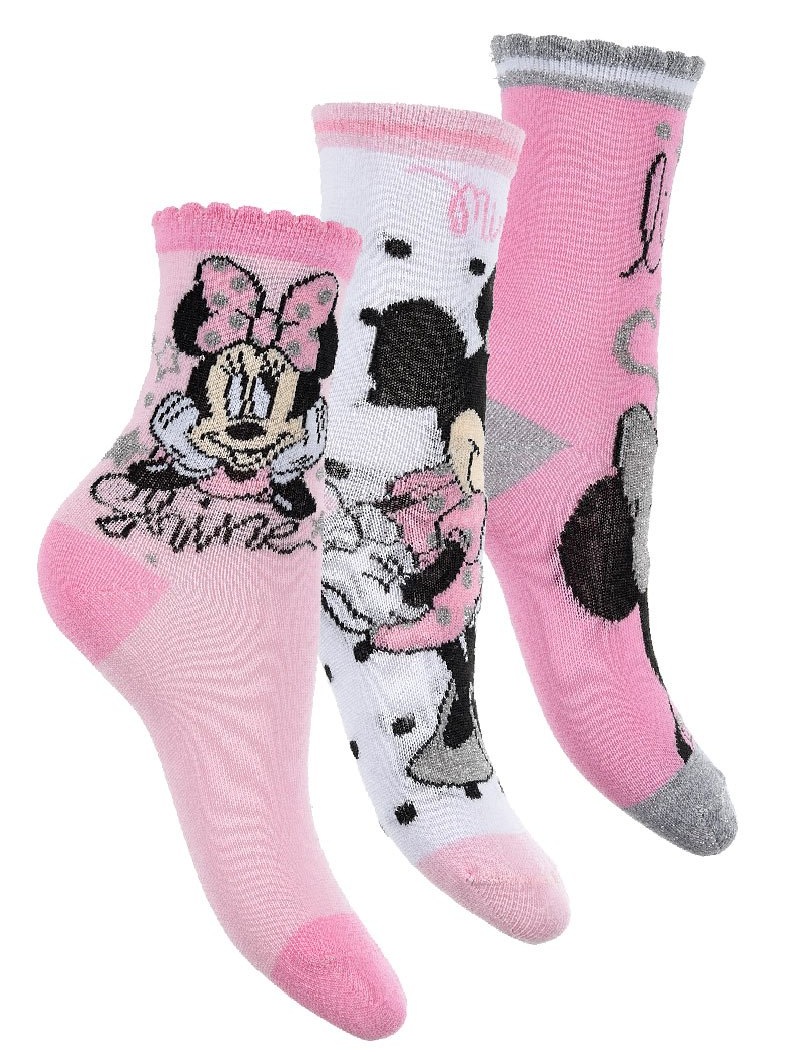 

Носки 3 пары Disney Minnie Mouse (Минни Маус) 023/026 р Разноцвет UE06011
